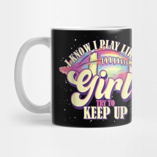 Football Player Girls Funny Mug